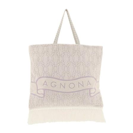 Agnona, Tote Bags Paars, Dames, Maat:ONE Size