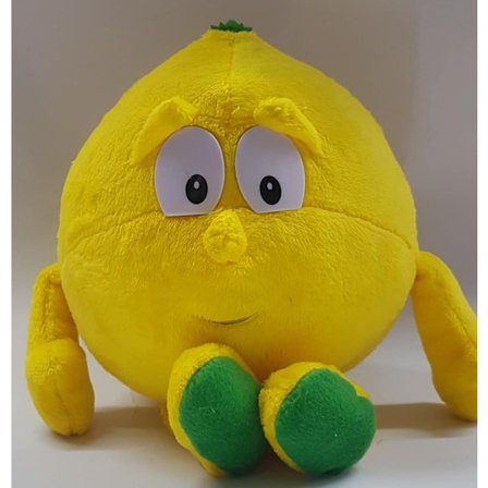 Söt tecknad frukt grönsak plysch leksak docka snow pear lemon