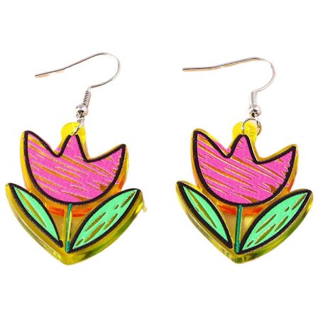 2023 Blomster Charm Øreringe Moderne Øreringe Iøjnefaldende Øretilbehør Chic Ørepynt til Kvinder Damer Piger