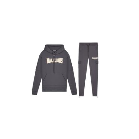Malelions, Malelions Unity Trainingspak Senior Iron Grey/Beige Grijs, Heren, Maat:L