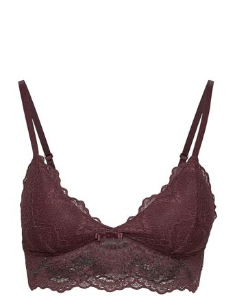 Tanya Bralette Lingerie Bras & Tops Plunge Bras Brun Missya*Betinget Tilbud