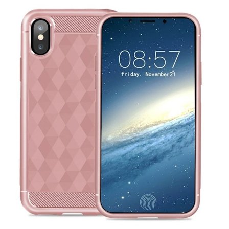 IVSO Geometric Hexagon Kuori iPhone XS / X - Pinkki