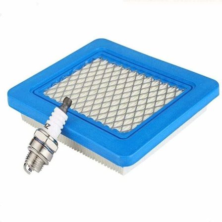 Luftfilter og tennplugg for gressklipper for Briggs & Stratton 625 650 675-serien motorer 491588 399959 4...