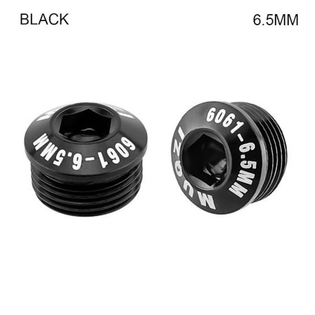 2stk Cykel Pedal Cover Cykel Pedal Reparation SORT 6,5MM