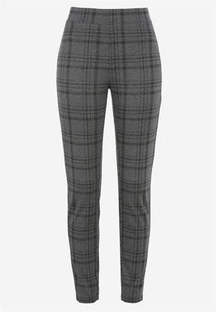 Cellbes of Sweden - Rutiga leggings - grå / svart / rutig - för damer - 34/36