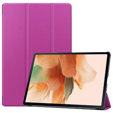 Samsung Galaxy Tab S7 FE tri-fold läderfodral - Lila