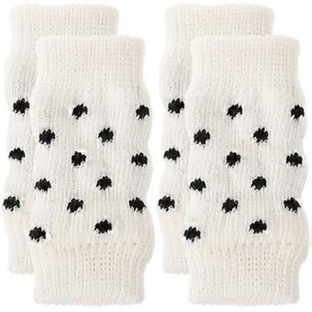 4 stk. Hundeben Varmere Hundebensokker Strikkede Benvarmere Wraps Kæledyr Hundeben Ærmer (M)