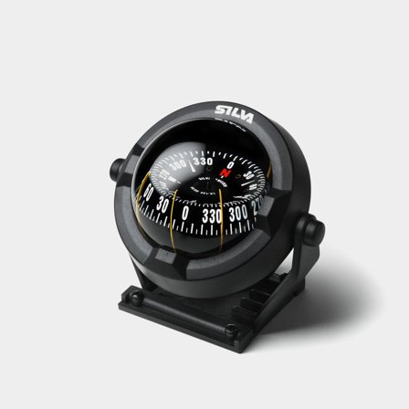 Compas de bateau Silva 100BC, Ø100 mm, monté sur étrier, noir