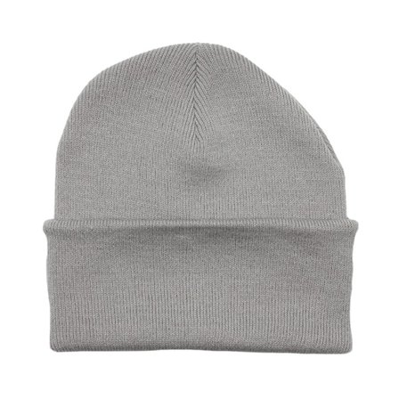 Beechfield - Grey - cuff - Beanie - Light Grey Cuff Blank Beanie - Hatstore