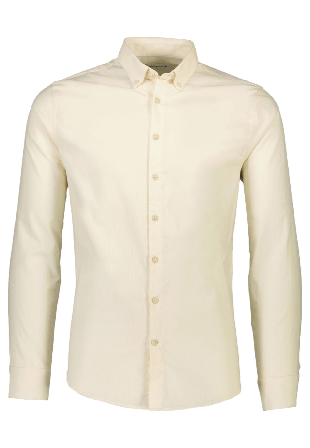 Lindbergh Fine Corduroy Shirt L/S Skjortor Herr Beige L