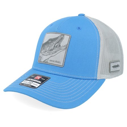 Skillfish - Modrá trucker Kšiltovka - Grisjävel Laser 112fp Split Cobalt Blue/Grey Trucker @ Hatstore
