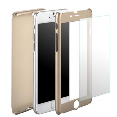 Stilrent Skyddsfodral för iPhone 6/6S (Fram och bak) GULD Guld