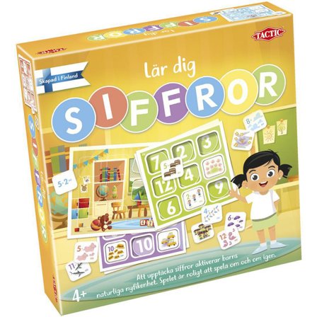 TACTIC Spel Lär dig om siffror - Lyreco - Skola och förskola - Lekmaterial - Spel - Från 3 - 4 år