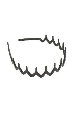 Complement Diadem Med Piggar I Matt Finish Hårband Dam Svart