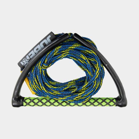 Cuerda de wakeboard JOBE Prime Wake Combo Blue, 19.8 metros, 1 sección, con mango de EVA, verde/azul