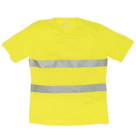 Yoko herr Cool Weave Hi-Vis V-ringad T-shirt S Hi-Vis gul