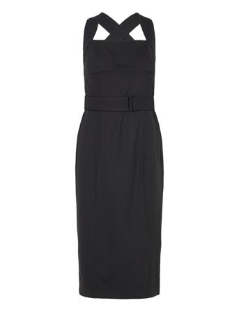 Nylah Polvipituinen Mekko Black Reiss
