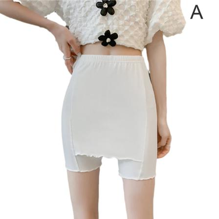 Sliming Fit Sömlös Kjol För Kvinnor Sommar Dubbellager Säkerhet Pa