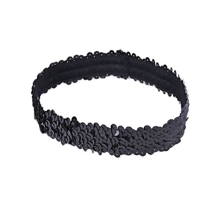 5ST Yogahårband Sportpannband SVART SVART