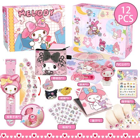 Julkalender 2024 My Melody Leksakstillbehör Barn Flickkalender Present