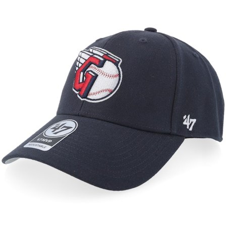 47 Brand - MLB Svart adjustable Caps - Cleveland Guardians Mvp Navy Adjustable @ Hatstore