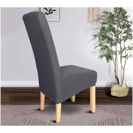 2-osainen XL ruokatuolin päällinen, Meal Bomb irrotettava ja pestävä ruokatuolin suojus (tummanharmaa)