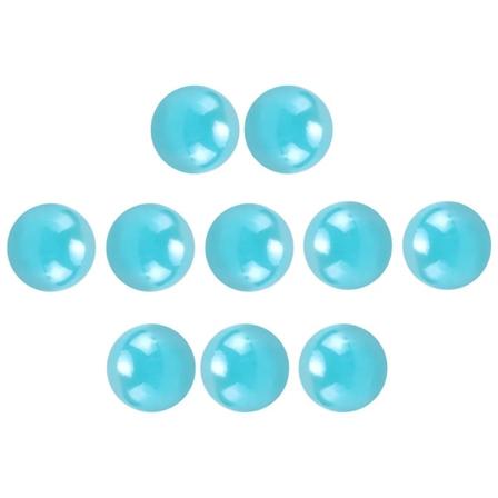 10 stk Marmor 16mm glassmarmor Knicker glasskuler dekorasjon farge nuggets leketøy Lyseblå