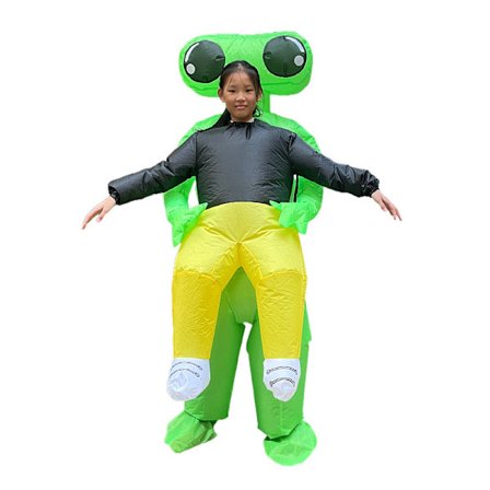 Halloween Cosplay Storøyd Alien Oppblåsbar Kostyme Cosplay Blåser