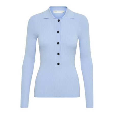 InWear Inwear Mowitaiw Polo Pullover Strik 30108001 Bleached Blue Blå, Dame