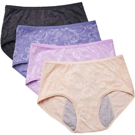 I FASHION Menstruasjonsundertøy for kvinner Jacquard Enkle å rengjøre truser