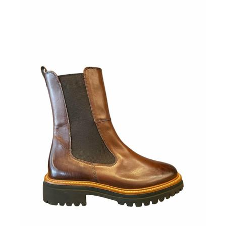 Paul Green kort støvle Brun, Dame Chelsea boots, Størrelse: 38 EU