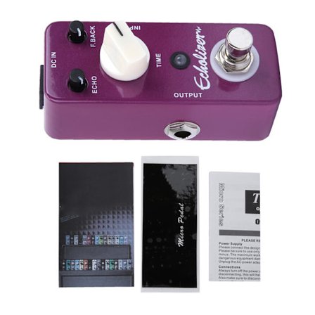 Helt metallhölje Delay Distortion Effects Pedal Elektrisk gitarrtillbehör