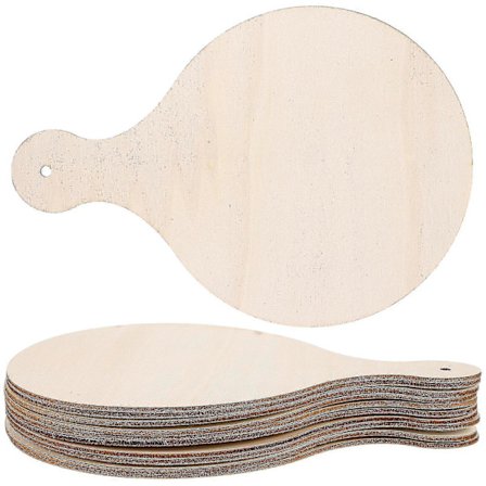 10 kpl Pyöreitä Alustoja Pizza Tarjoilulauta Puinen Leikkuulauta Käsittelemätön Leikkuulauta Tarjotin Keittiön Tarjoilualusta