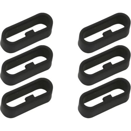 6 st Garmin Klockringar Smart Klocka Silikonband Öglor, Gummiband Öglor, Garmin Klockarmband Ersättningsringar,22mm/NC/