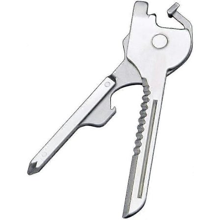 6-in-1 Monitoiminen Avaimenperätyökalu Taitettavaan Avaimenperätyökaluun