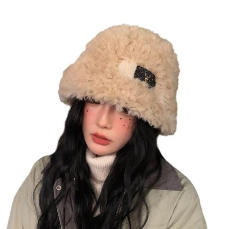 Plysch Bucket Cap Bucket Hat KHAKI - high quality