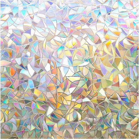 Ikkunan yksityisyyskalvo Sateenkaari yksityisyyskalvo Koristeellinen ikkunatarra 3D staattinen sävytetty lasi Itsekiinnittyvä lämmönsäätö Ei-