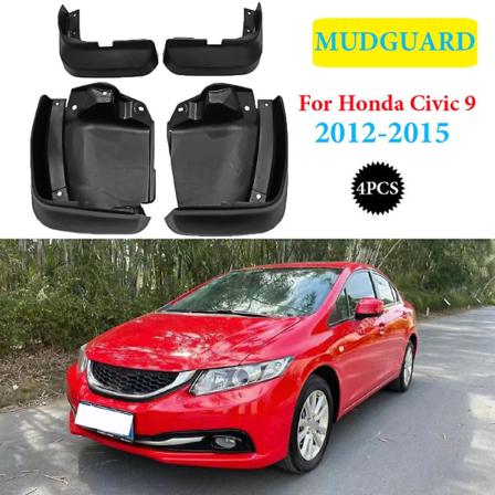 4 kpl korkealaatuiset lokasuojat sopivat Honda Civic 9 2012 2013 2014 2015 automallistojen lokasuojat