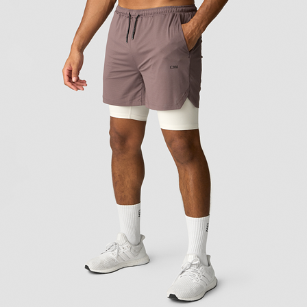 ICANIWILL Stride 2-in-1 Shorts, Midnight Purple