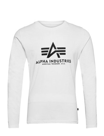 Alpha Industries Basic Longsleeve Bl - White - M