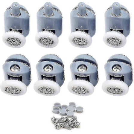 Dusjdorrulle 8 stykker Dusjdorrulle Skyvedør Rulle Dusjinnhegning Ruller For Bad Dusj Dør 25mm