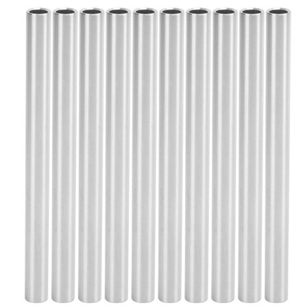 10 stk. aluminiumsrør sømløse rør lige rør 8x6mm 3,9in længde tilbehør 6100‐0608‐0100