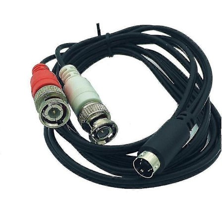 S-video 4-stifts hane till två BNC hane Y-splitter kontakt adapter kabel sladd 25cm/1.5m