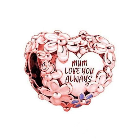 Pandora rosa guld krone vedhæng løse perler piger perlebesat. 41