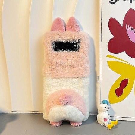 3D Sött Corgi Rumpa Skal Kompatibelt Med Samsung Galaxy Z Flip 4, Härligt Fluffigt Plyschpäls Skyddande Fodral