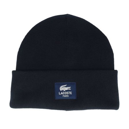 Lacoste - Svart cuff Beanie - Black Cuff @ Hatstore