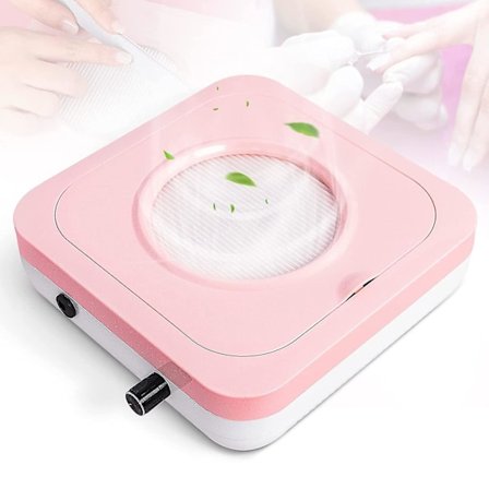 Negle Støvopsamler 80w Elektrisk Vakuum Negle Blæser Sugemaskine Pink Negle Vakuum Støvopsamler Til Salon Og Hjem Neglelakfjernelse Støv