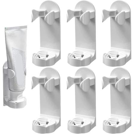 Sähköhammasharjan pidike, 6 kpl itseliimautuvia seinään kiinnitettäviä sähköhammasharjan pidikkeitä, hammasharjan järjestäjä kylpyhuoneeseen ja 