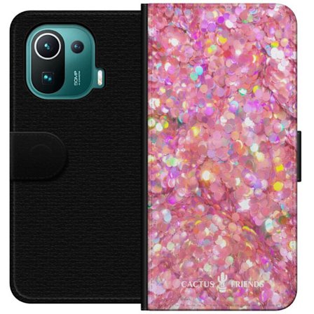 Kompatibelt Lommeboketui til Xiaomi Xiaomi Mi 11 Pro Cactus and Friends – PinkGlitter