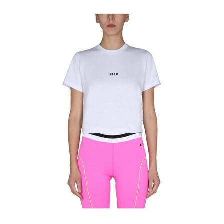 Msgm T-Shirts vit, Dam, Dam, Storlek: M